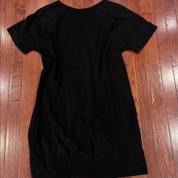 Black dress with lace through short sleeves size medium - Picture 3 of 4